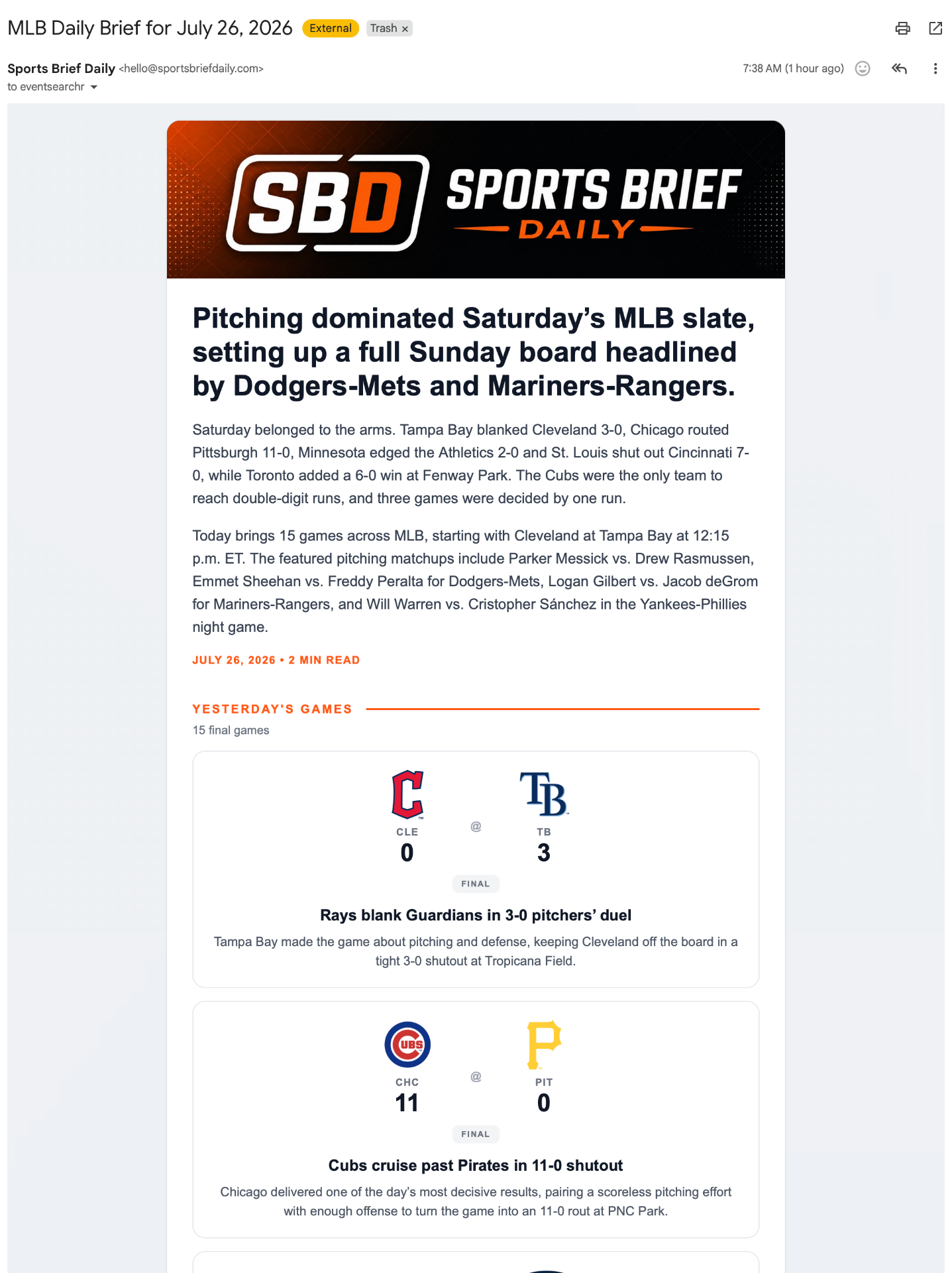 Email Campaign sample work by LeadBurst